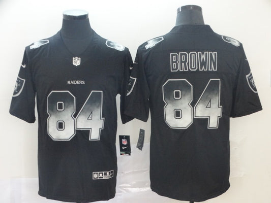 Men's Las Vegas Raiders Antonio Brown #84 Black Player Jersey1