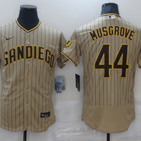 Men's San Diego Padres Joe Musgrove #44 Khaki Stitched Jersey1