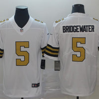 Men's New Orleans Saints Teddy Bridgewater #5 White Player Game Jersey1