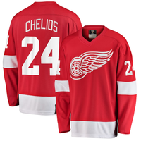 Men's Detroit Red Wings Chris Chelios #24 Red Premier Breakaway Retired Player Jersey1