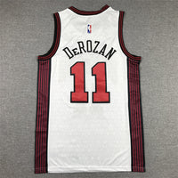 Men's Chicago Bulls DeMar DeRozan #11 White 2022/23 Swingman Jersey1 - City Edition