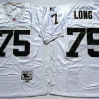 Men's Oakland Raiders Howie Long Mitchell & Ness White Legacy Replica Jersey1