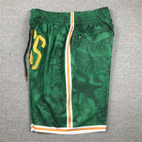 Men's Boston Celtics Green Year of the Tiger Edition Pocket Shorts1