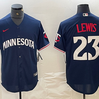 Men's Minnesota Twins Royce Lewis #23 Navy Alternate Replica Player Jersey1