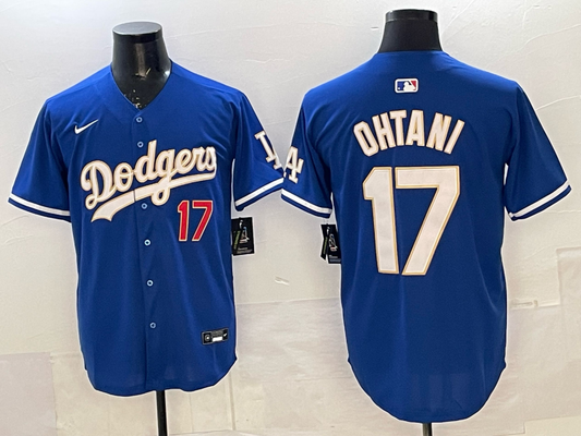 Men's Los Angeles Dodgers Shohei Ohtani #17 Royal Limited Player Jersey