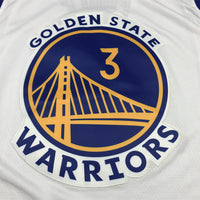 Men's Golden State Warriors Jordan Poole #3 White 2022/23 Swingman Jersey1 - Association Edition