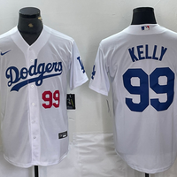 Men's Los Angeles Dodgers Joe Kelly #99 White Home Replica Player Jersey1