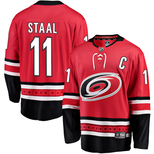 Men's Carolina Hurricanes Jordan Staal #11 Fanatics Red Alternate Breakaway Jersey