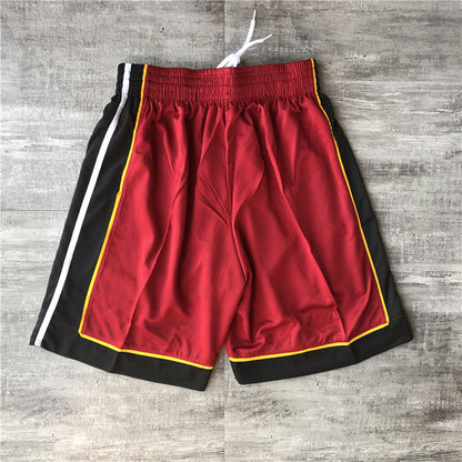 Men's Miami Heat Icon Edition Swingman Performance Shorts1 RED