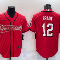 Men's Tampa Bay Buccaneers Tom Brady #12 Red Game Jersey1 Joint Edition