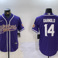 Men's Minnesota Vikings Sam Darnold #14 Purple Game Jersey1
