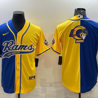 Men's Los Angeles Rams Blue/Yellow Game Jersey1