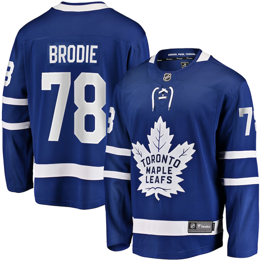 Men's Toronto Maple Leafs T.J. Brodie #78 Blue Player Game Jersey1