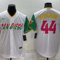 Men's San Diego Padres Joe Musgrove #44 White Player Stitched Jersey1