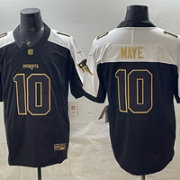 Men's New England Patriots Drake Maye #10 Black Game Player Jersey