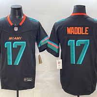 Men's Miami Dolphins Jaylen Waddle #17 Pitch Blue 2025 Rivalries Collection Limited Jersey