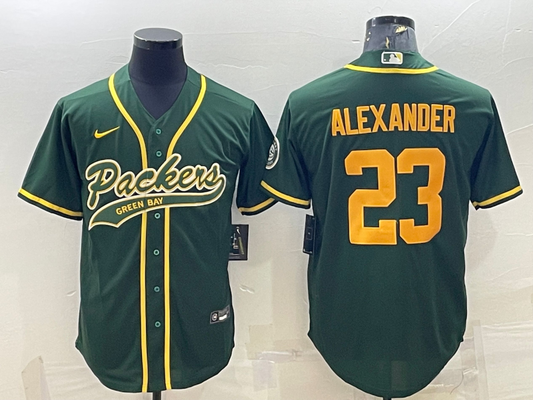 Men's Green Bay Packers Jaire Alexander #23 Green Player Jersey1 Joint Edition