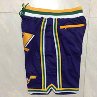 Men's Utah Jazz Purple Basketball Shorts1