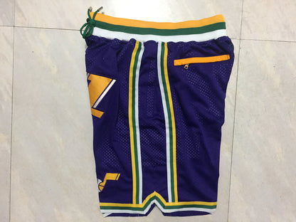 Men's Utah Jazz Purple Basketball Shorts1