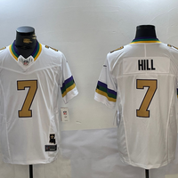 Men's New Orleans Saints Taysom Hill #7 White Fashion Game Jersey1