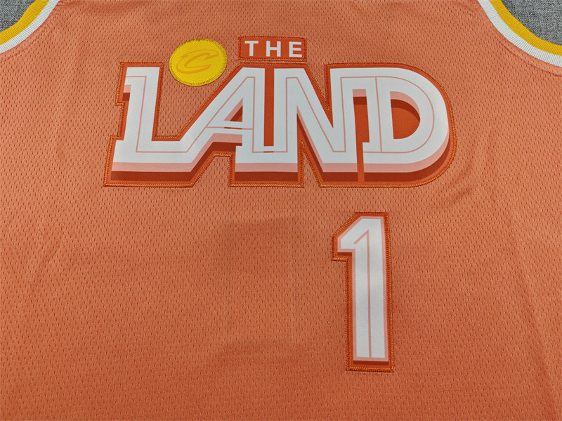 Men's Cleveland Cavaliers James Harden #1 Orange 2025/26 Swingman Jersey - City Edition