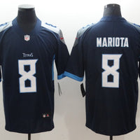Men's Tennessee Titans Marcus Mariota #8 Navy Game Jersey1