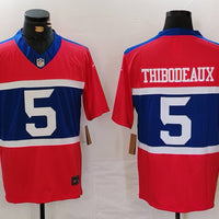 Men's New York Giants Kayvon Thibodeaux #5 Century Red Alternate Player Game Jersey1