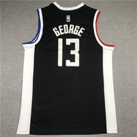Men's LA Clippers Paul George #13 NBA Dark Blue Classics Jersey1 - City Edition