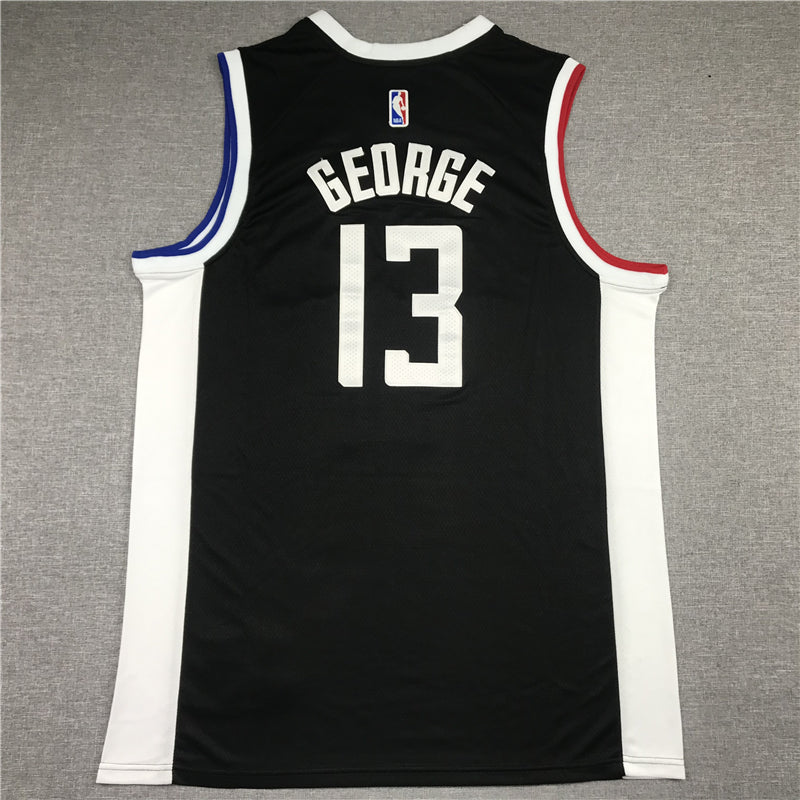 Men's LA Clippers Paul George #13 NBA Dark Blue Classics Jersey1 - City Edition