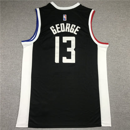 Men's LA Clippers Paul George #13 NBA Dark Blue Classics Jersey1 - City Edition