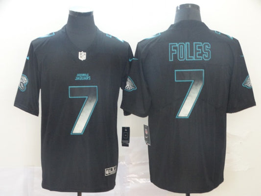 Men's Jacksonville Jaguars #7 Nick Foles Black Game Player Jersey1