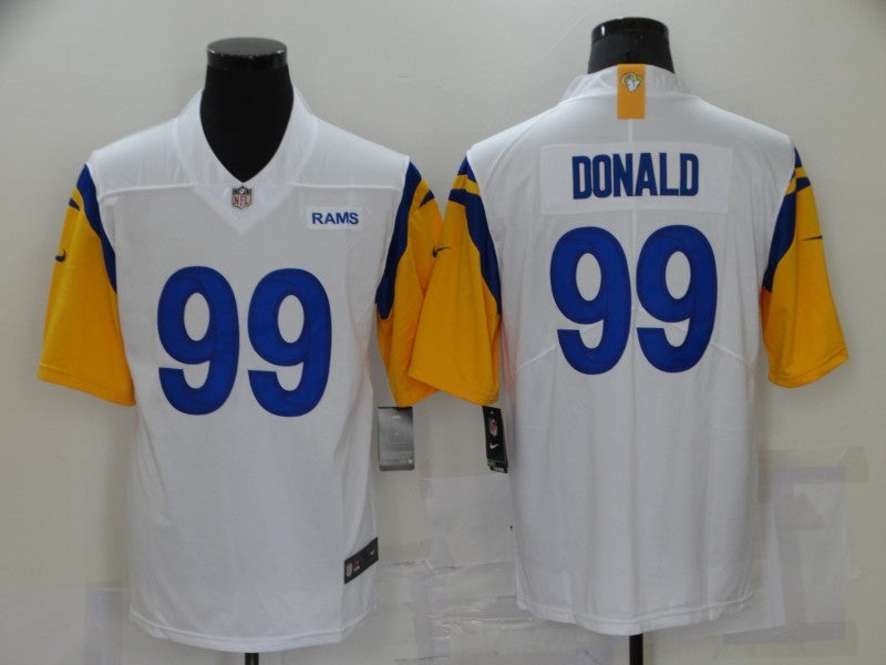 Men's Los Angeles Rams Aaron Donald #99 White Legend Jersey1