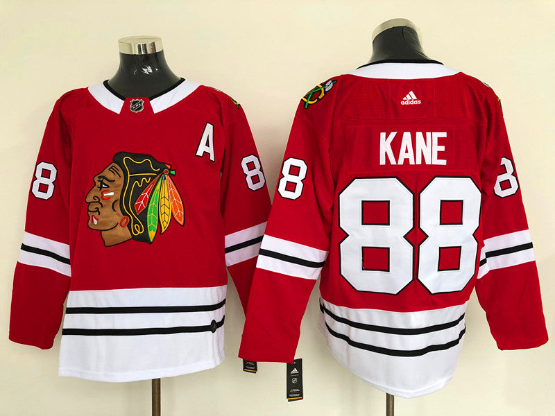 Men's Chicago Blackhawks Patrick Kane #88 Red Home Breakaway Player Jersey1