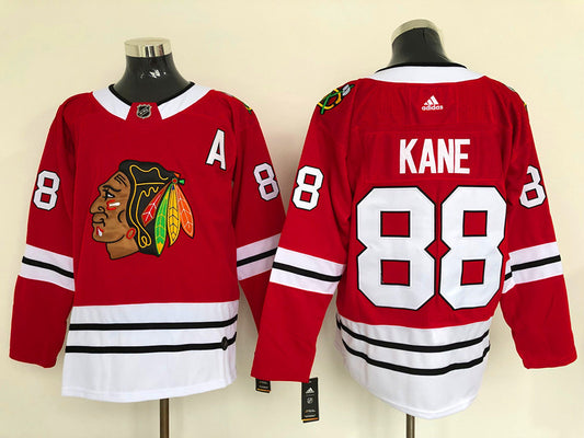Men's Chicago Blackhawks Patrick Kane #88 Red Home Breakaway Player Jersey1