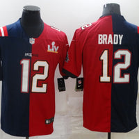 Men's New England Patriots Tom Brady #12 Navy/Red Game Jersey1