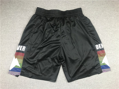 Men's Denver Nuggets Black City Edition Basketball Shorts1