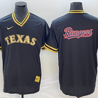 Men's Texas Rangers Black Replica Team Jersey1