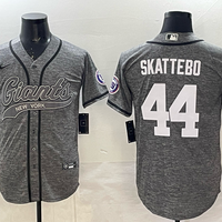 Men's New York Giants Cam Skattebo #44 Grey Player Jersey