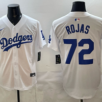 Men's Los Angeles Dodgers Manny Rojas #72 White Home Replica Jersey