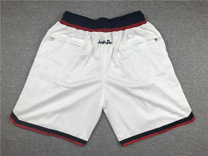 Men's Washington Wizards White Basketball Shorts1