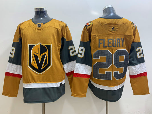 Men's Vegas Golden Knights Marc-Andre Fleury #29 Gold Breakaway Player Jersey1