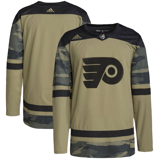 Men's Philadelphia Flyers Camo Military Appreciation Team Authentic Practice Blank Jersey1