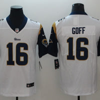 Men's Los Angeles Rams Jared Goff #16 White Game Jersey1