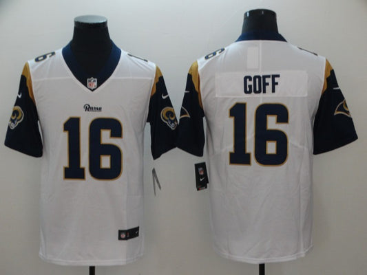 Men's Los Angeles Rams Jared Goff #16 White Game Jersey1