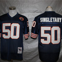 Men's Chicago Bears Mike Singletary Mitchell & Ness Navy Legacy Replica Jersey1