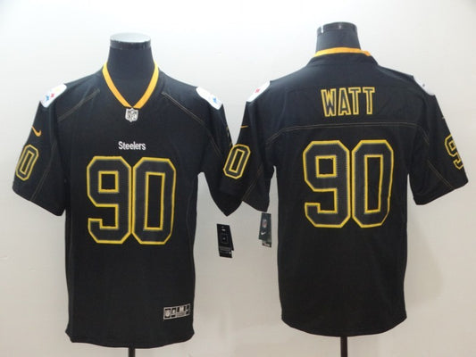 Men's Pittsburgh Steelers T.J. Watt #90 Black Alternate Game Jersey1