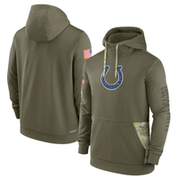 Men's Indianapolis Colts Olive 2022 Salute to Service Therma Performance Pullover Hoodie1