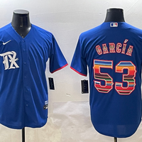 Men's Texas Rangers Adolis Garcia #53 Royal Alternate Replica Player Jersey1