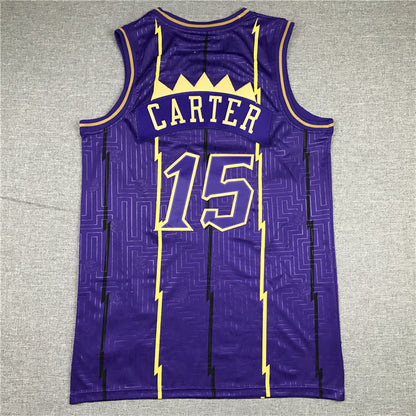 Men's Toronto Raptors Vince Carter 1998-99 Purple Hardwood Classics Swingman Jersey1