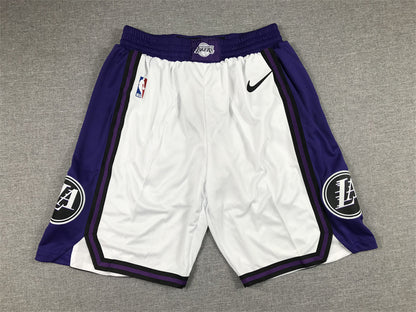 Men's Los Angeles Lakers White 2022/23 City Edition Basketball Shorts1